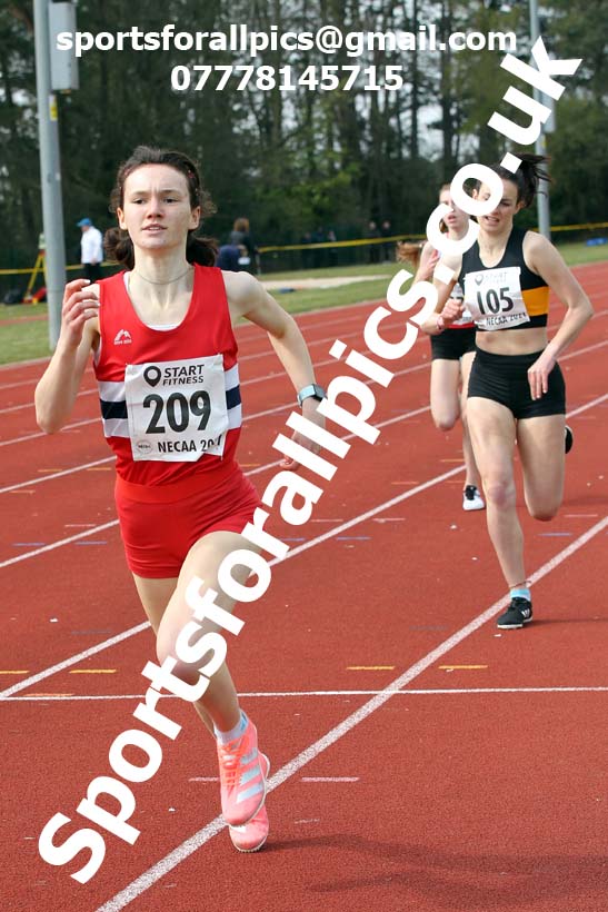 800 metres, 2021 NECAA Open Graded Meeting, Morpeth. Photo: David T. Hewitson/Sports for All Pics